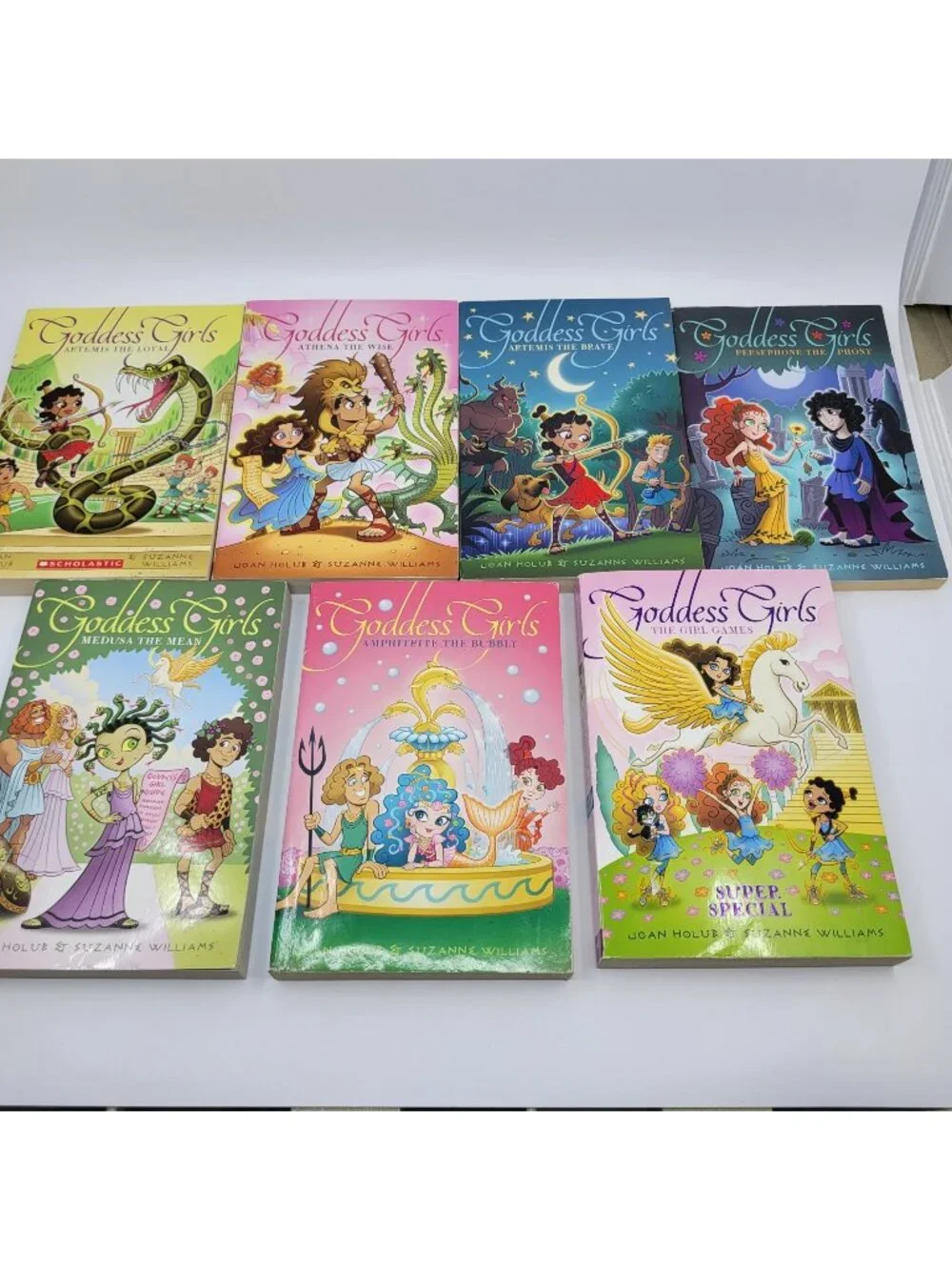 GODDESS GIRLS Lot of 6 Chapter Books by Joan Holub & Suzanne Williams